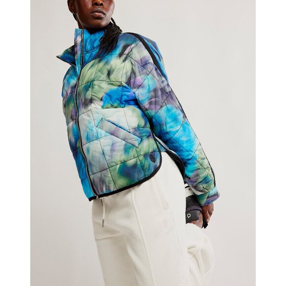 🆕 FP MOVEMENT Pippa Printed Packable Puffer Jacket / Blurry Flower - Picture 2 of 9